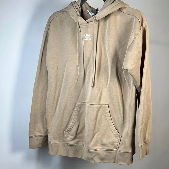 adidas Tops Tan Adidas Hoodie Size Small Poshmark